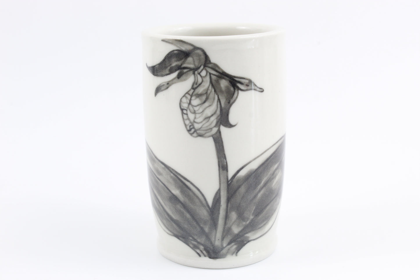 Pink lady slipper vase