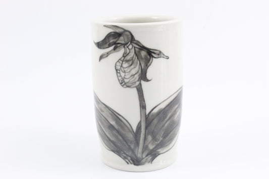 Pink lady slipper vase
