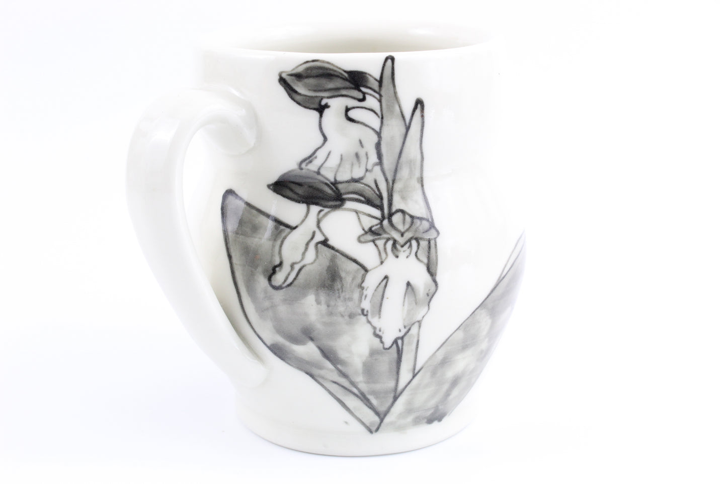 Showy orchid mug