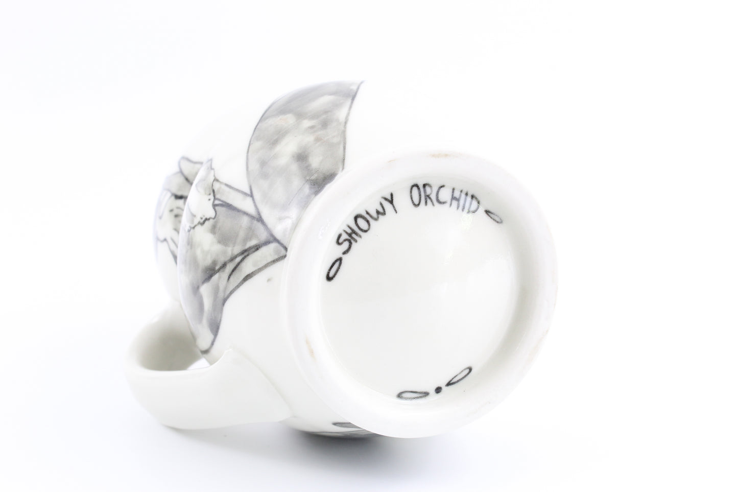 Showy orchid mug