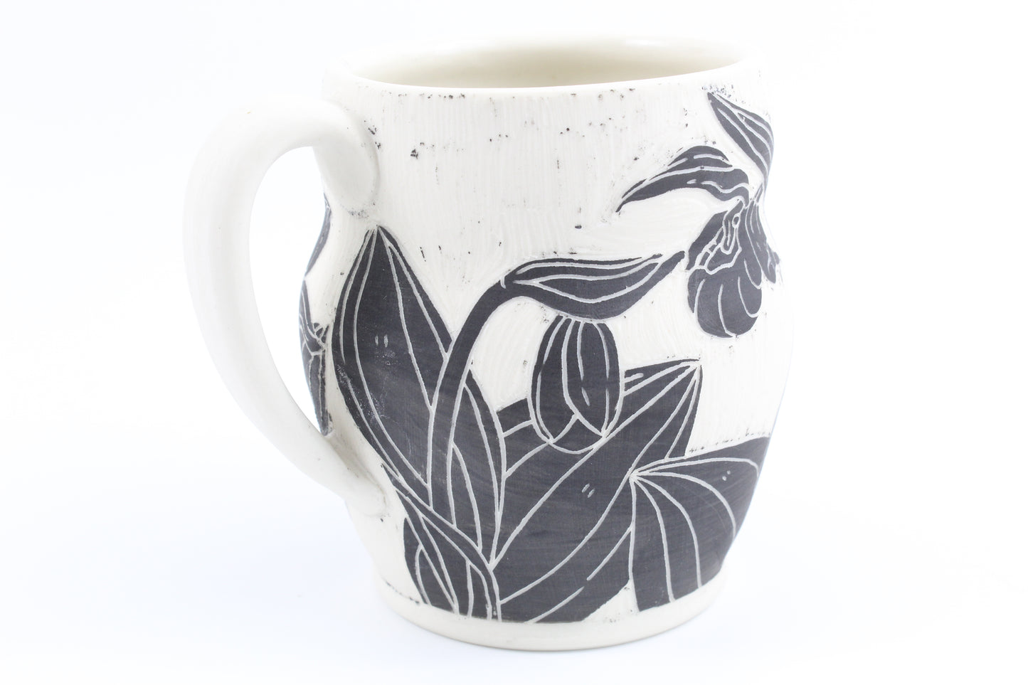 Showy lady slipper mug