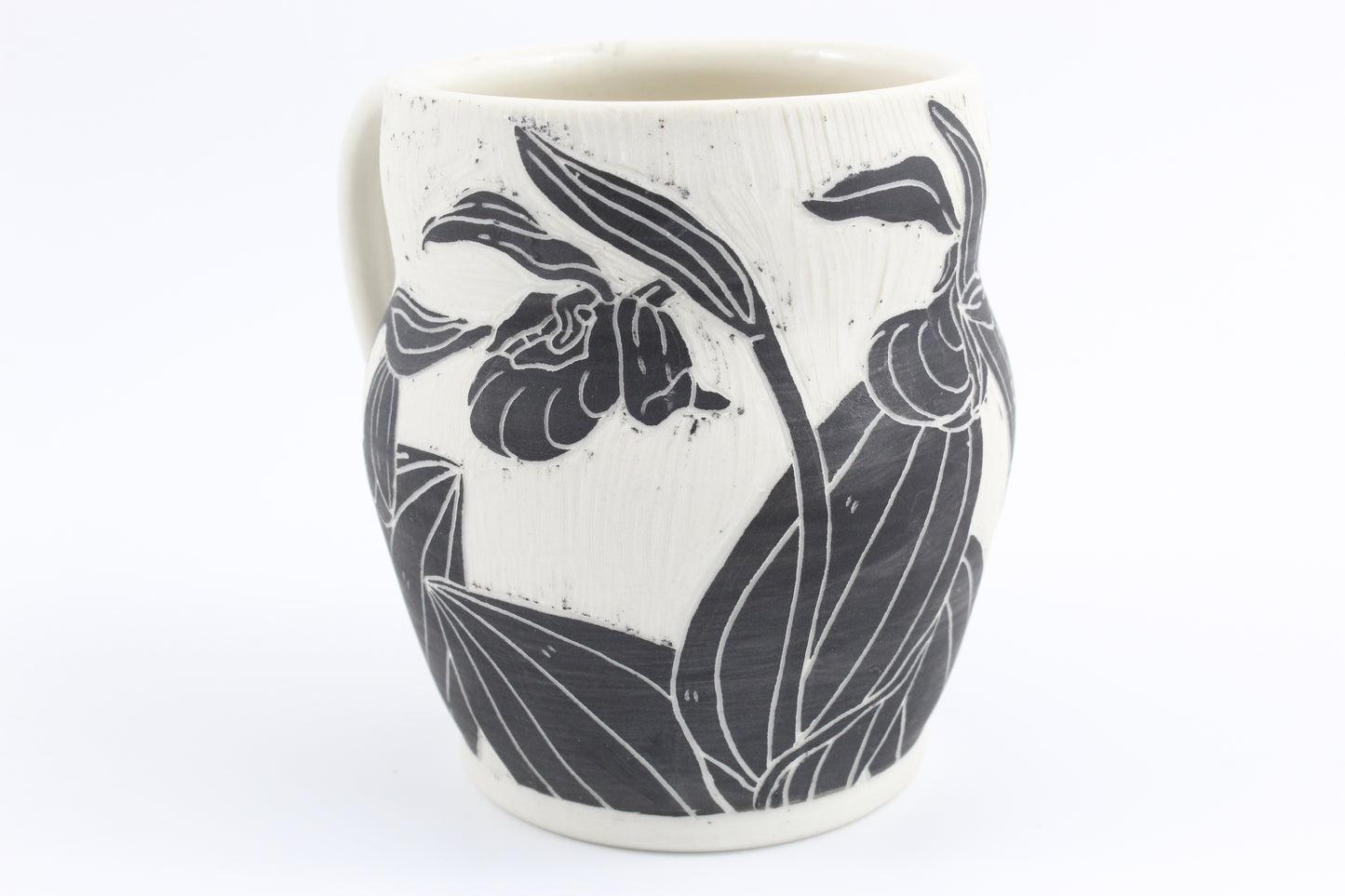 Showy lady slipper mug