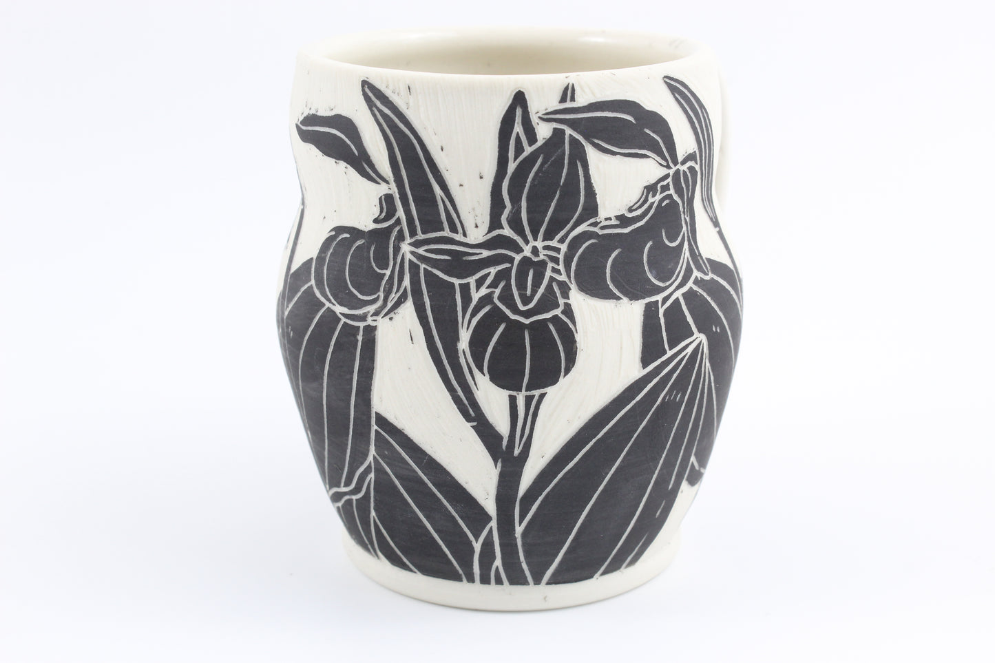 Showy lady slipper mug