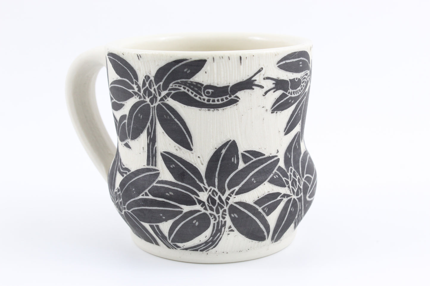 Rhododendron and slug mug