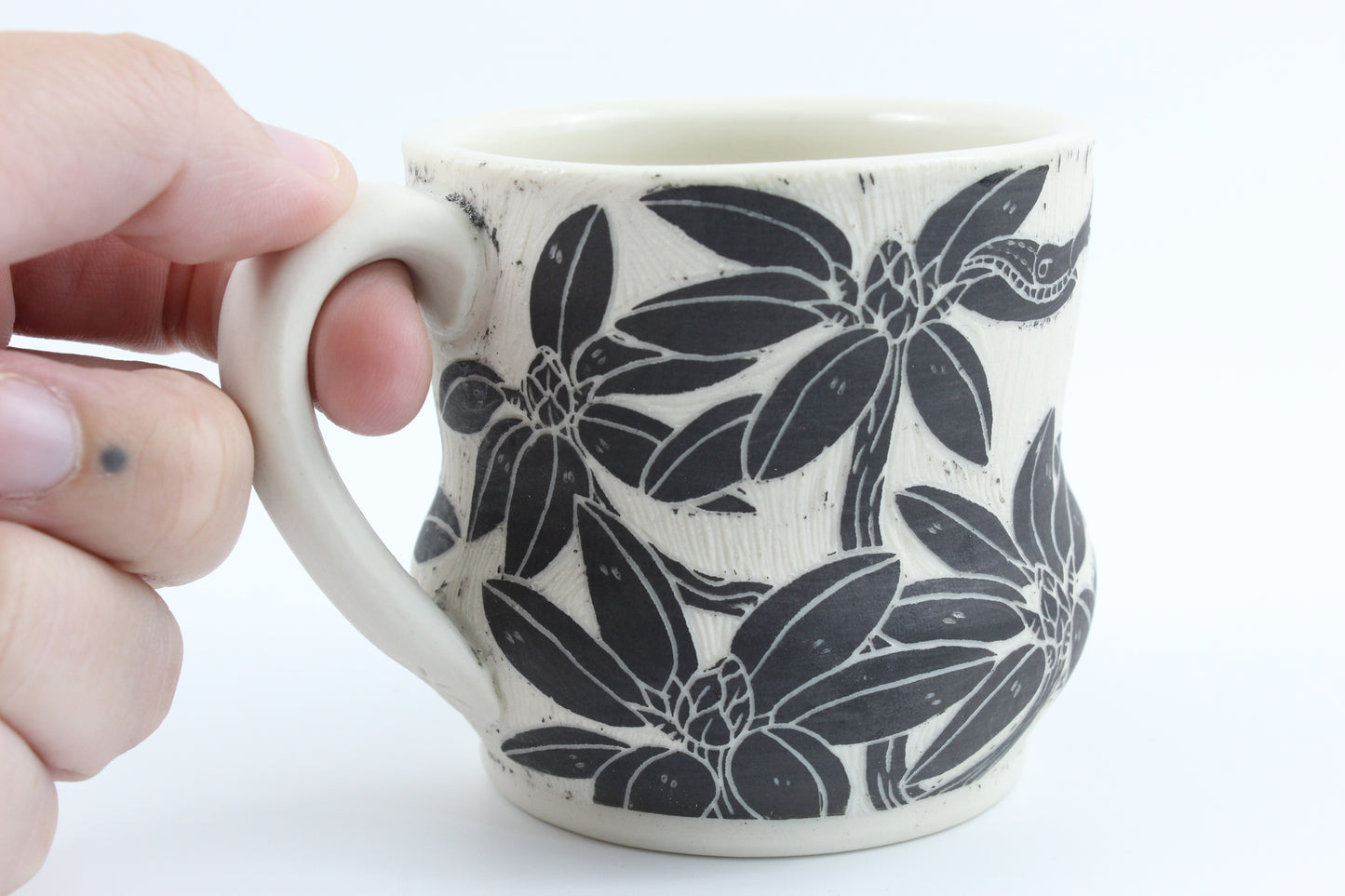 Rhododendron and slug mug