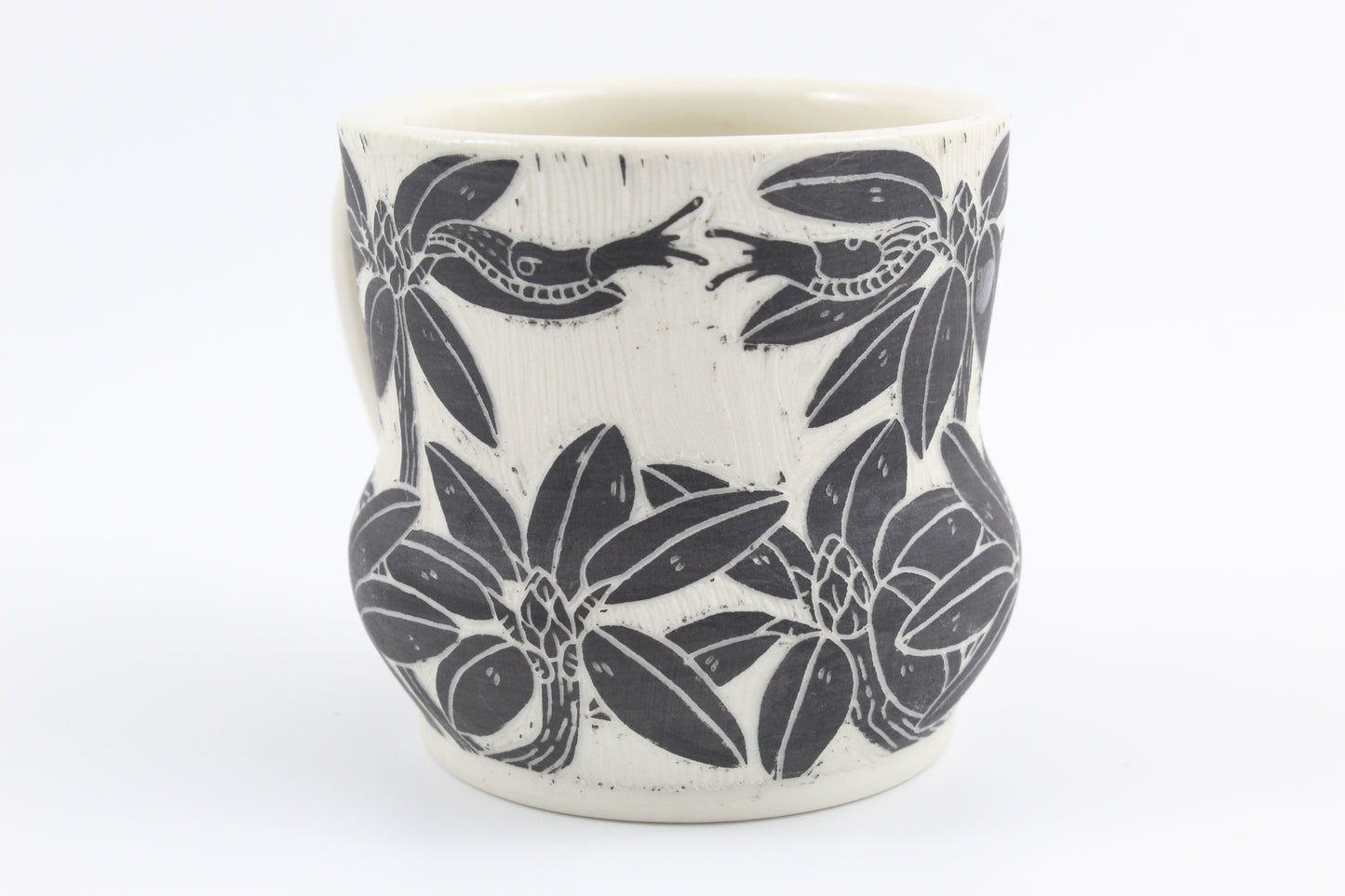 Rhododendron and slug mug