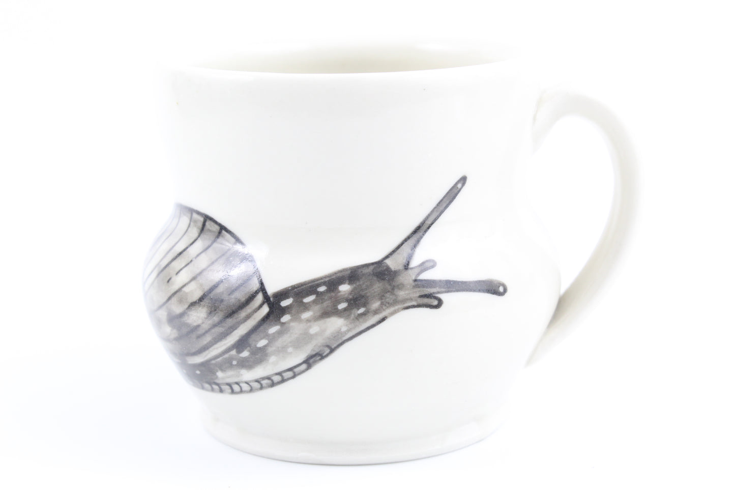Glassy grapeskin snail mug