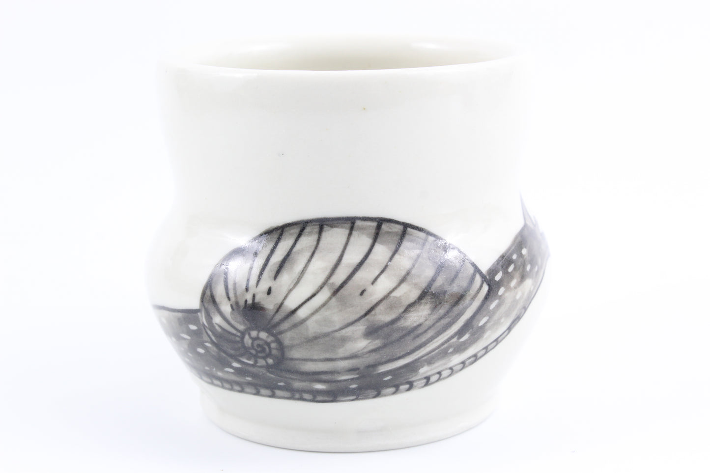 Glassy grapeskin snail mug