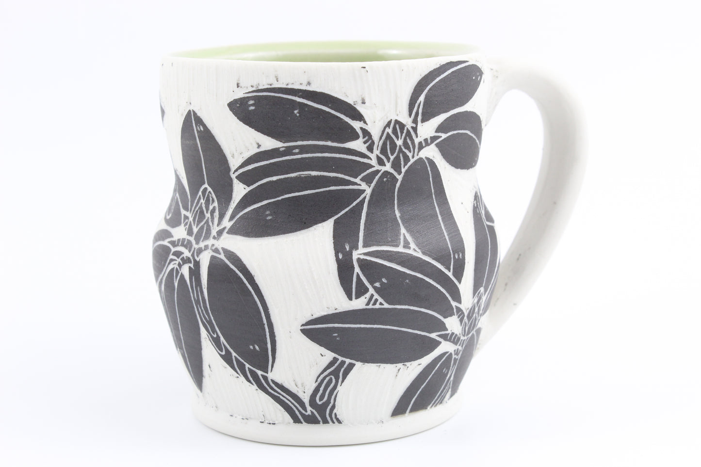 Rhododendron and Chickadee mug