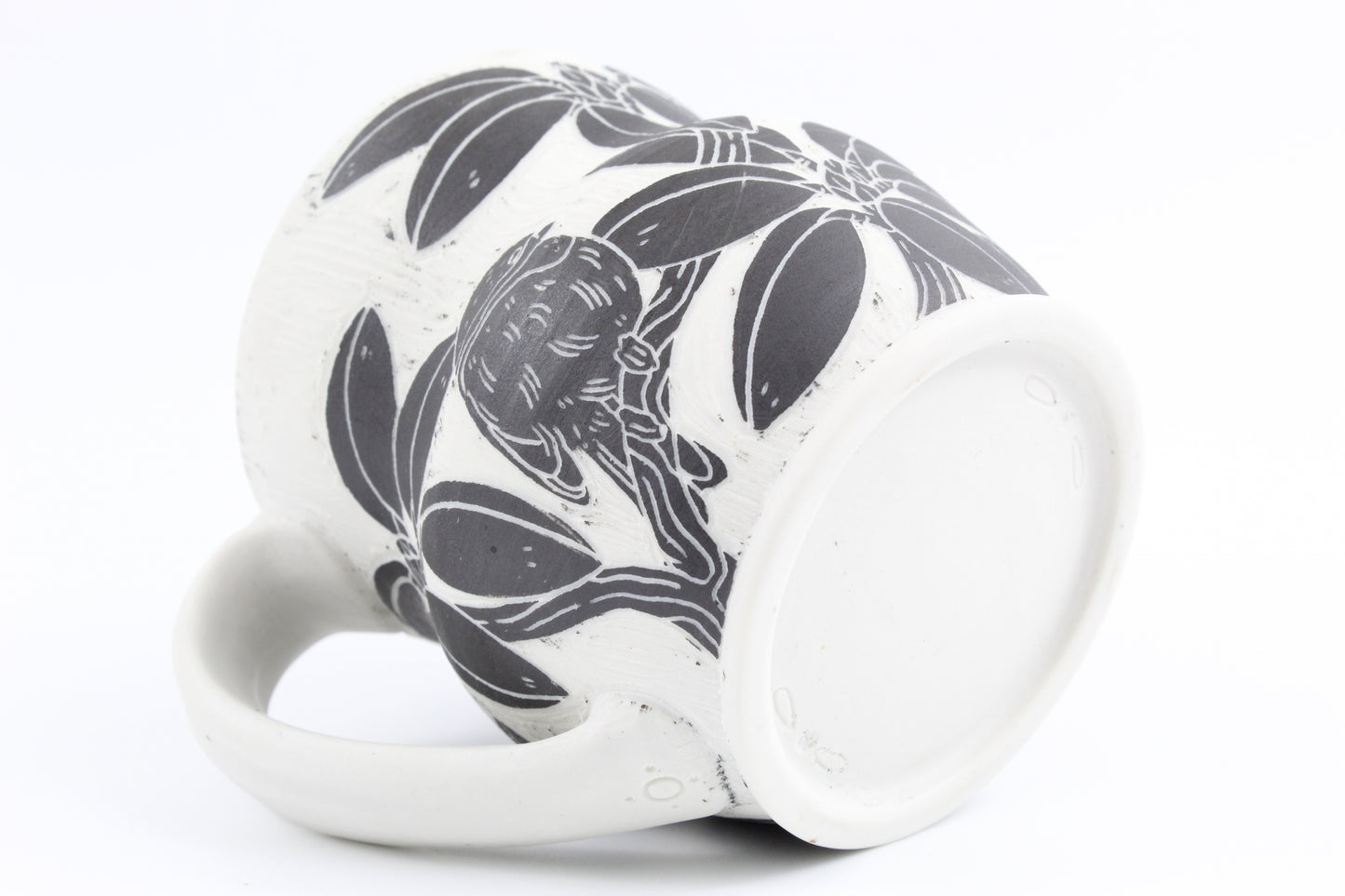 Rhododendron and Chickadee mug