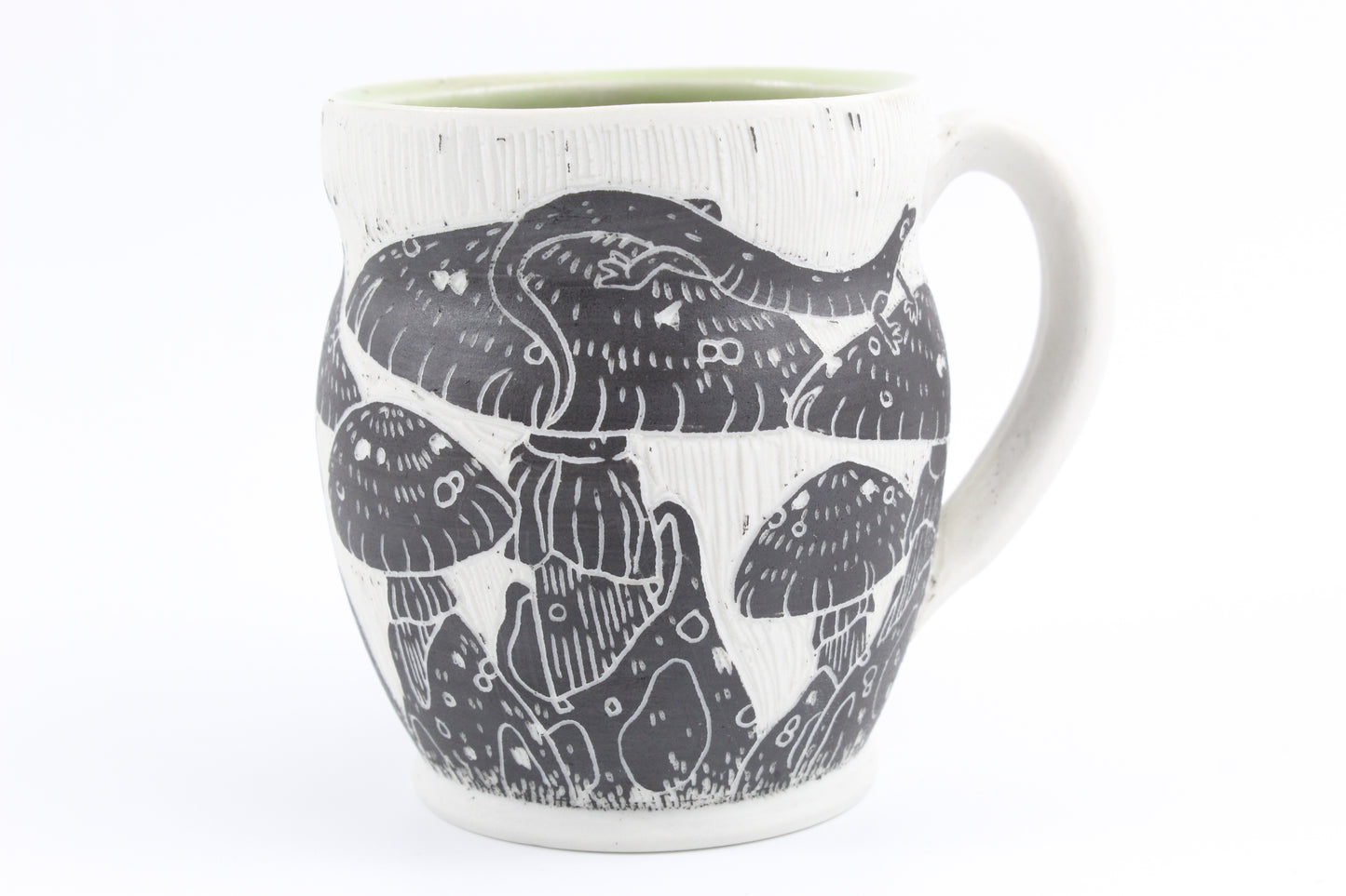 Mushroom and salamander mug