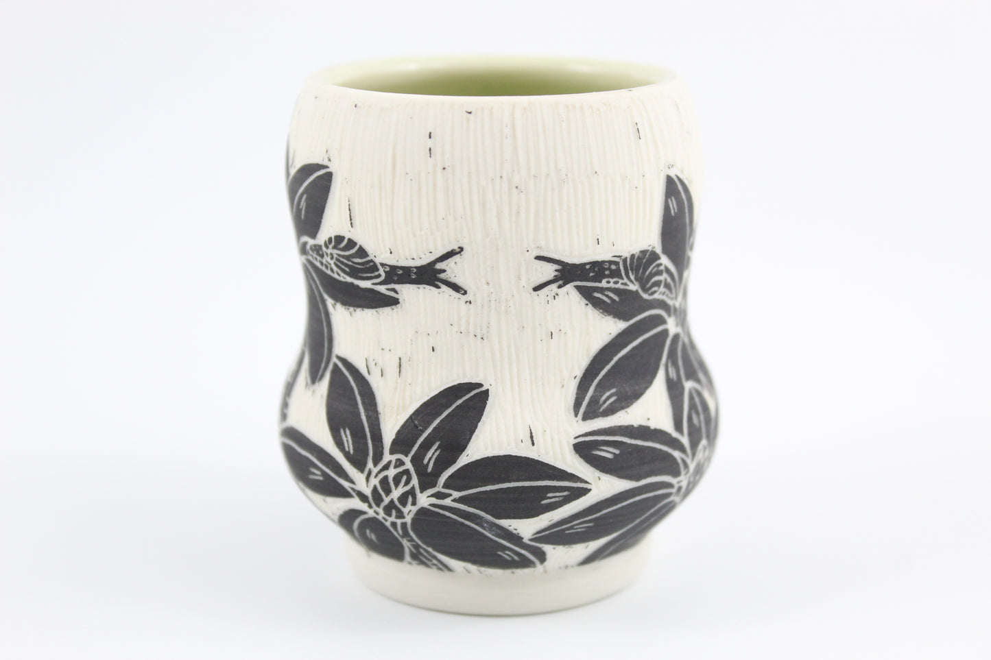 Snail and Rhododendron small vase