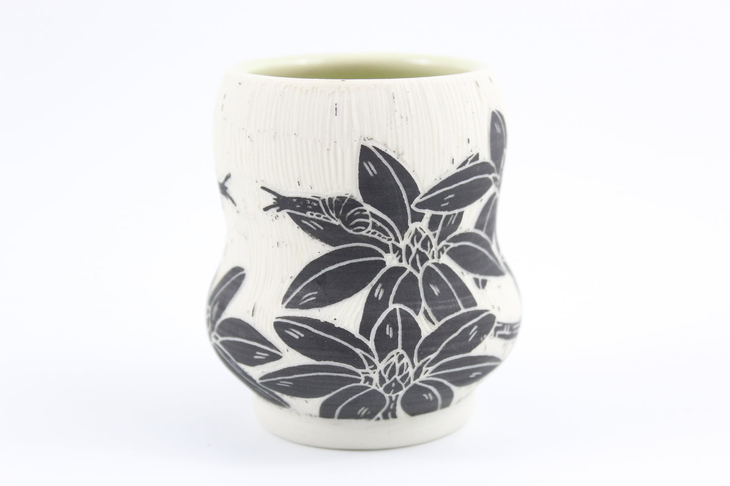 Snail and Rhododendron small vase