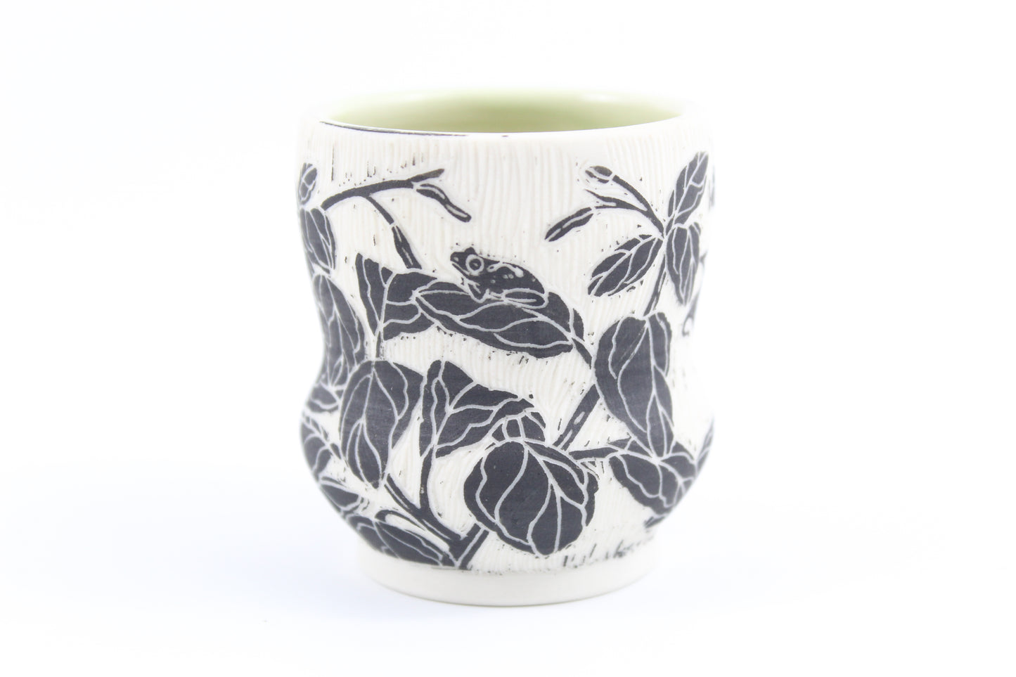 Jewelweed and Spring peeper vase