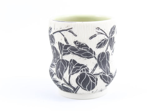 Jewelweed and Spring peeper vase