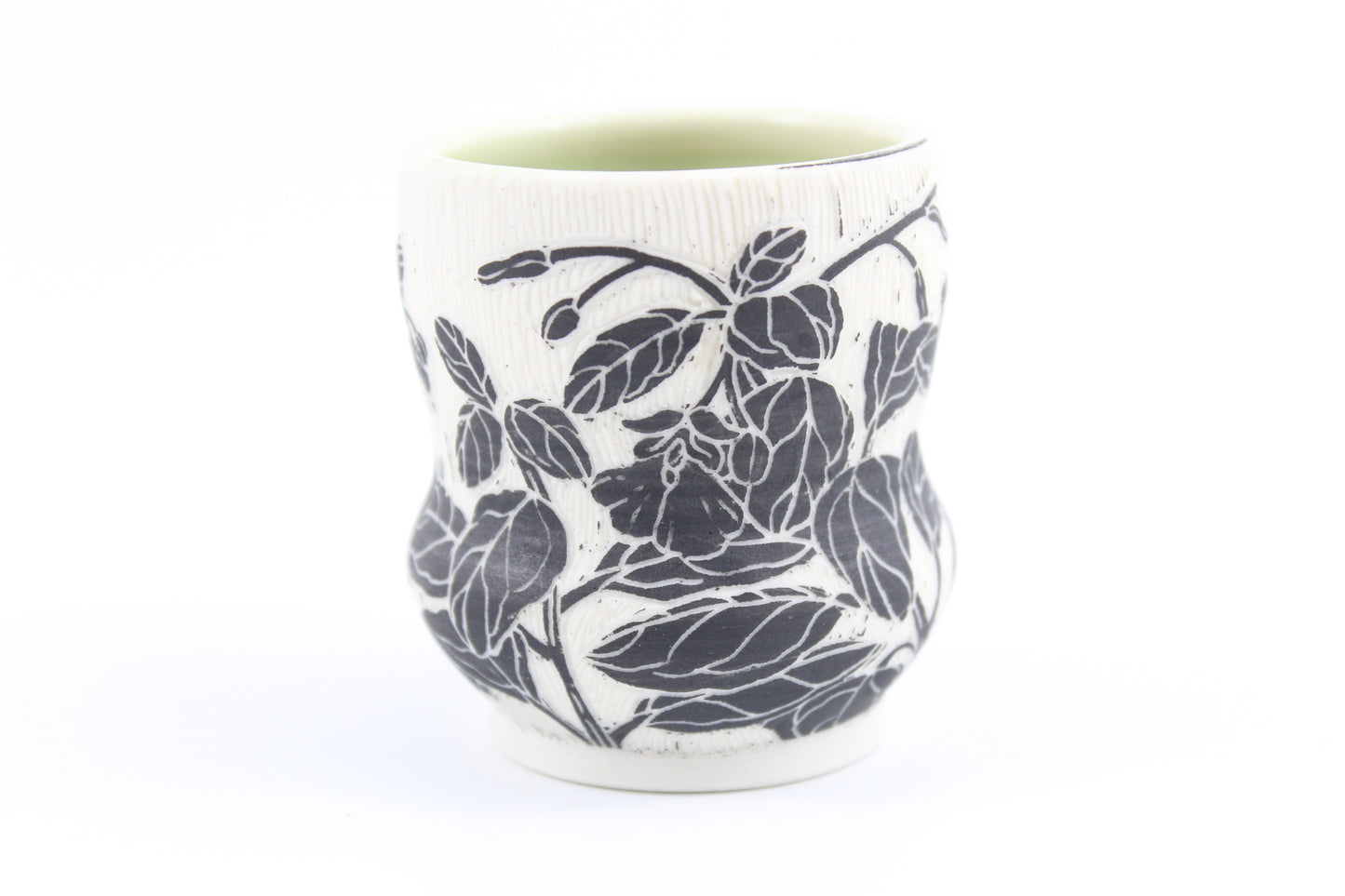 Jewelweed and Spring peeper vase