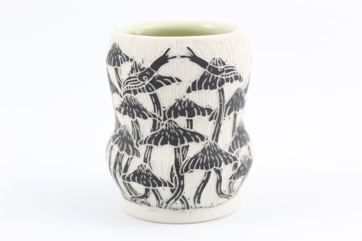 Mushroom forest mini vase