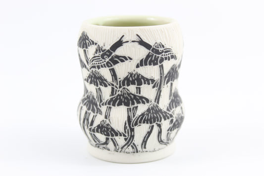 Mushroom forest mini vase