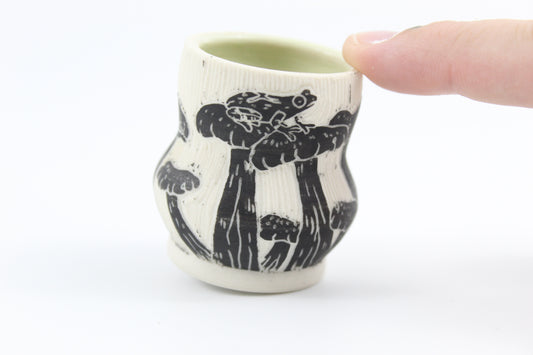 Jelly baby and Spring peeper mini vase