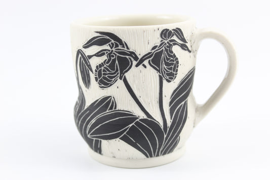 Pink Lady Slipper mug