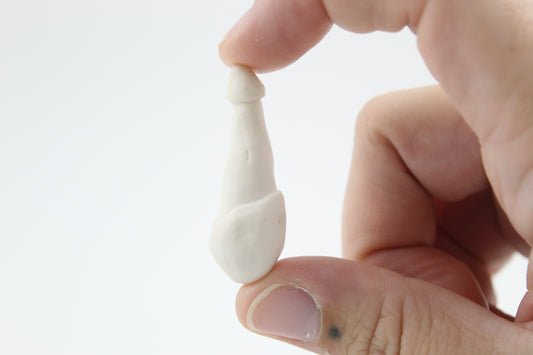 Carved ceramic stinkhorn
