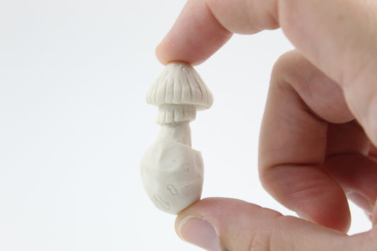 Carved ceramic Amanita
