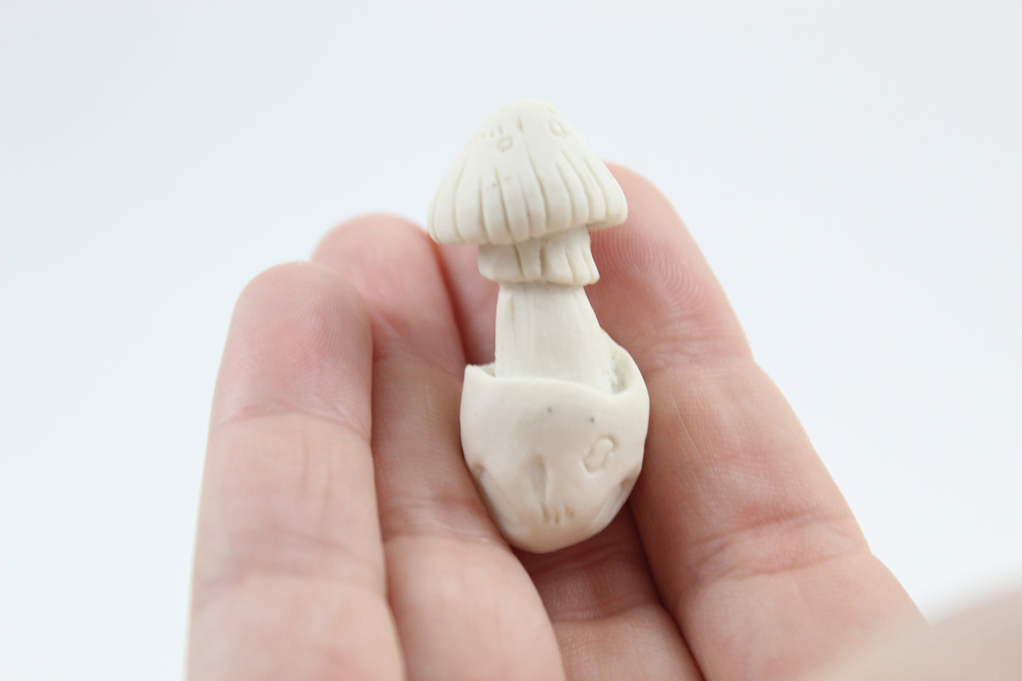Carved ceramic Amanita