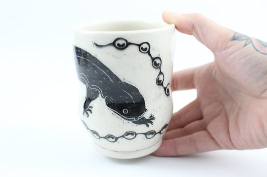 Hellbender and eggs tumbler