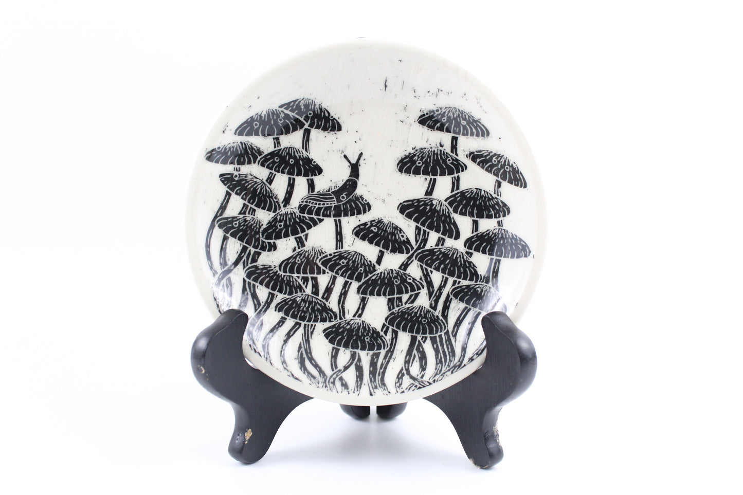 Mushroom forest cake plate