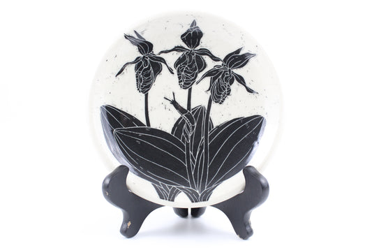 Pink lady slipper plate SECOND