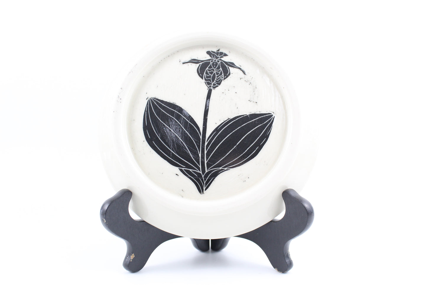 Pink lady slipper plate SECOND
